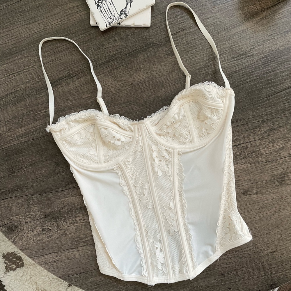Women's Lacy Fishbone Corset Top